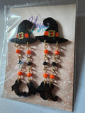 Witch Hat and Boots Earrings