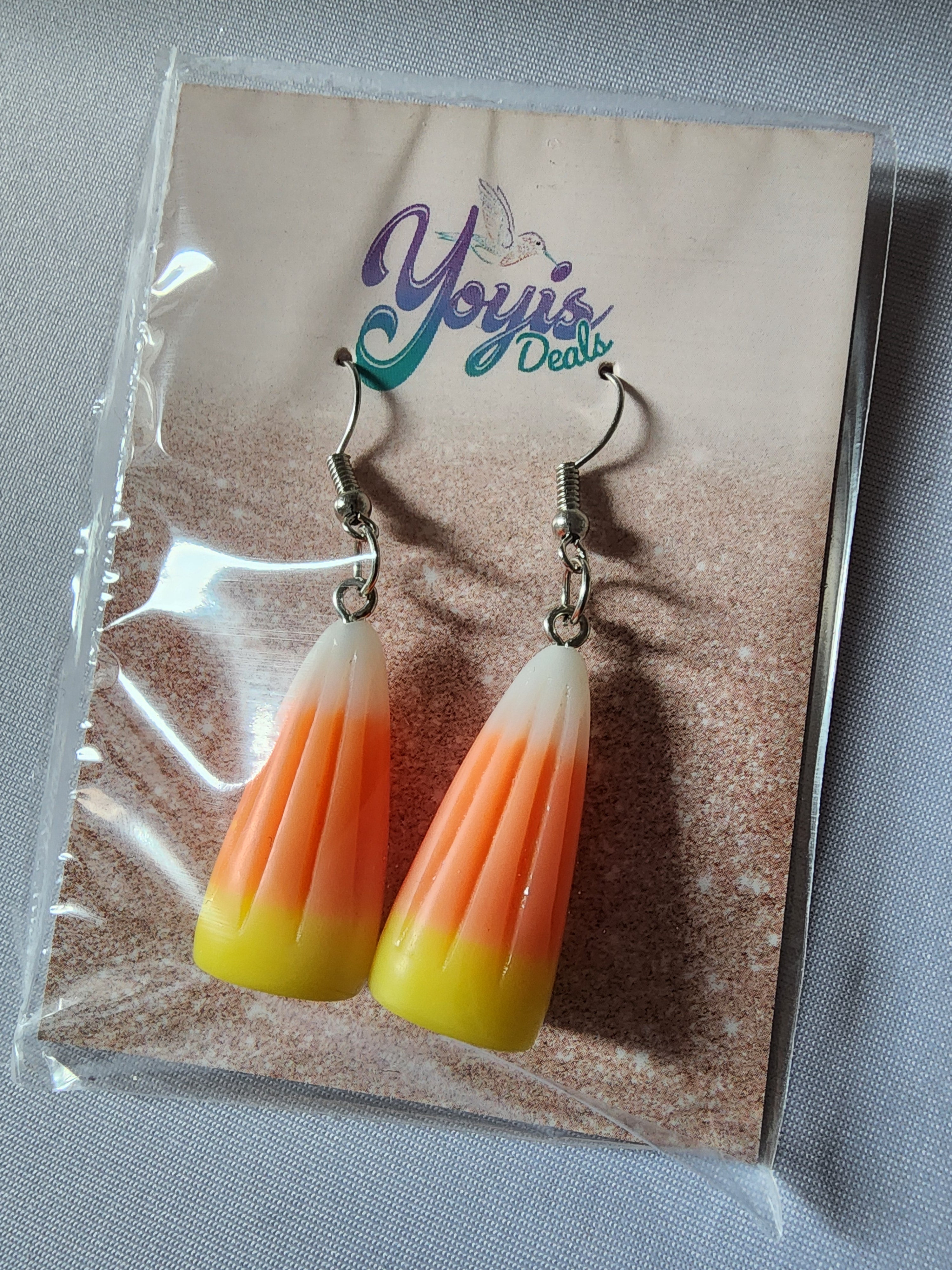 Candy Corn Earrings