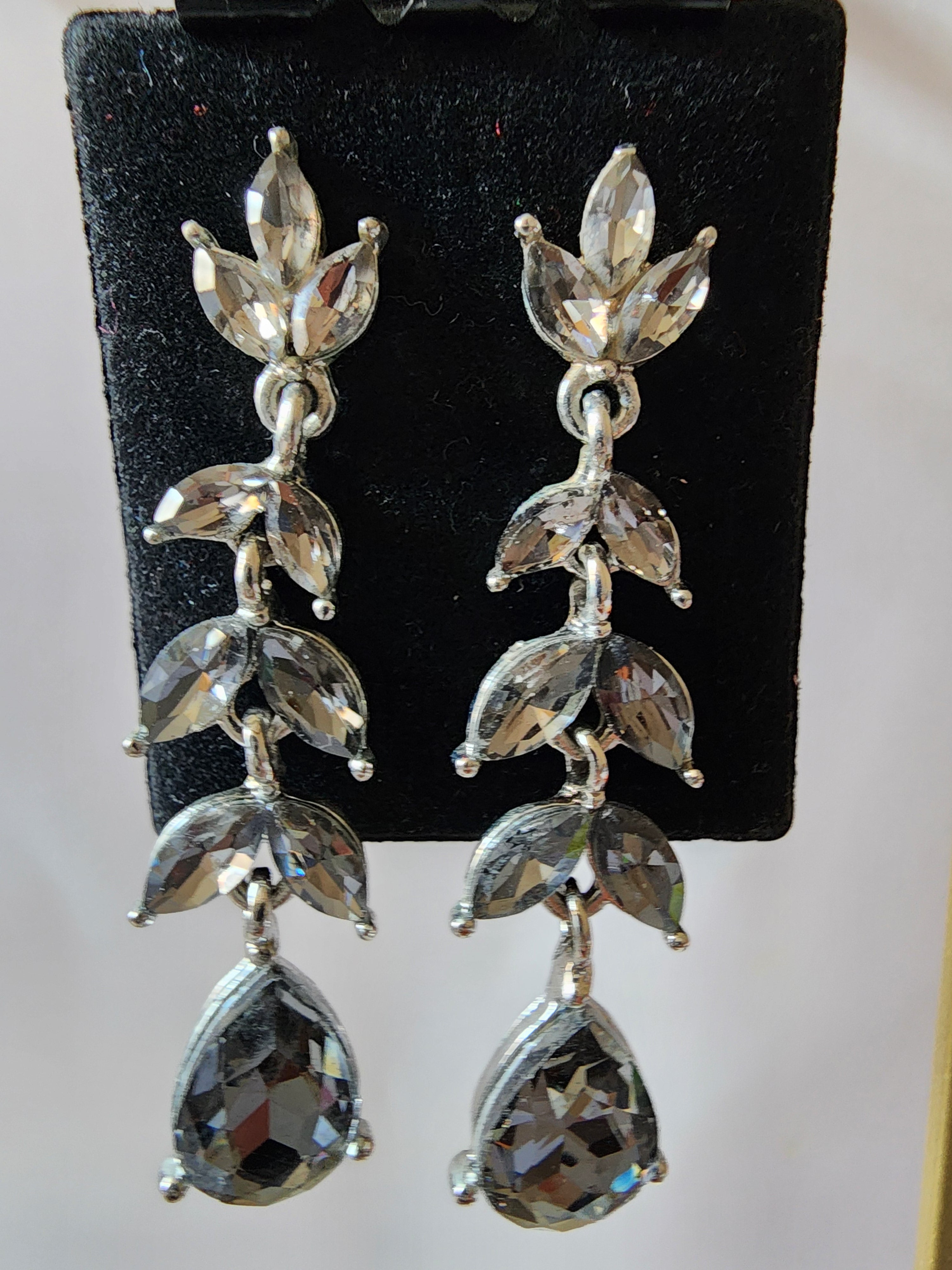 Gray earrings