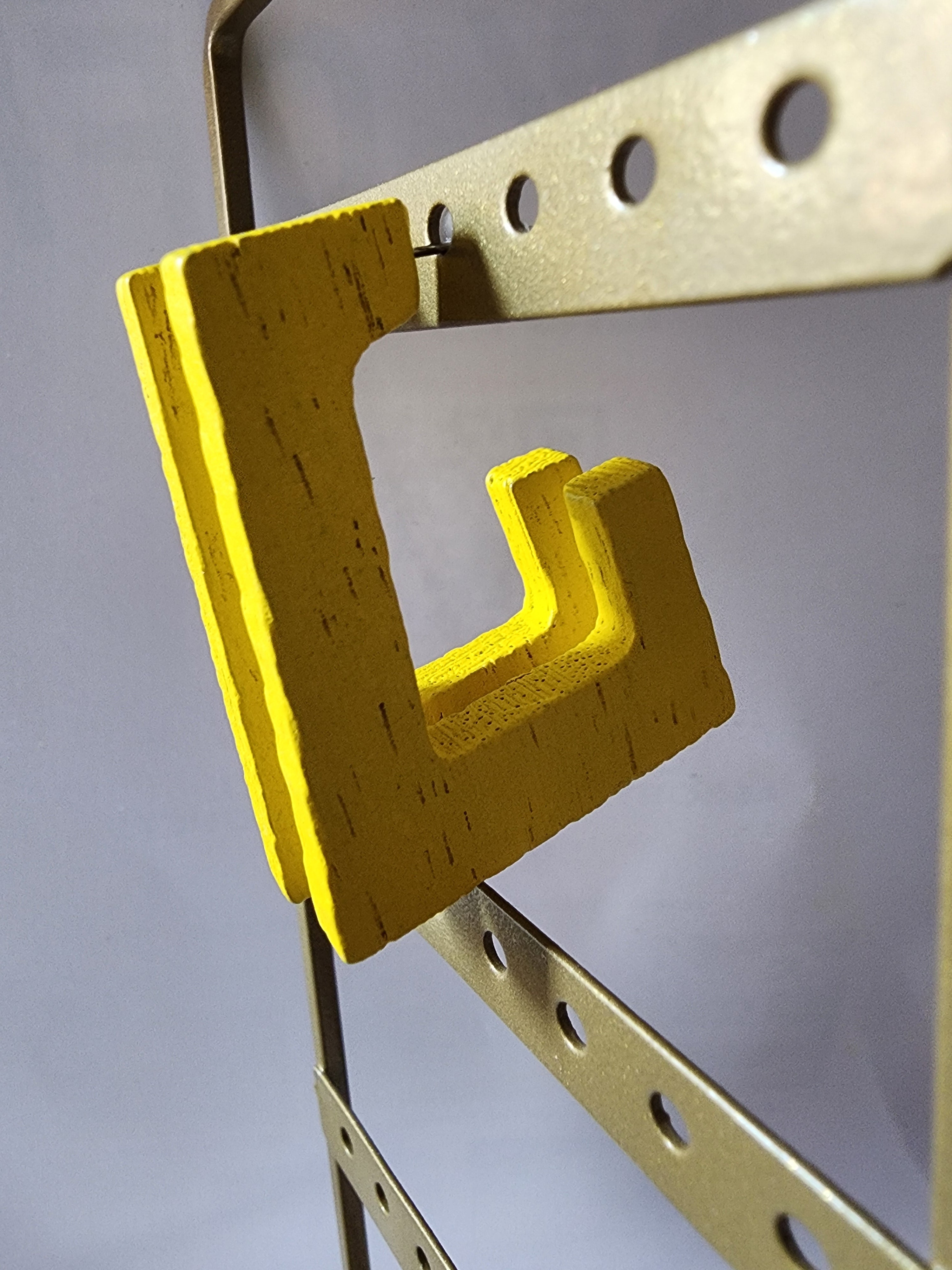 Yellow Wooden Earrings