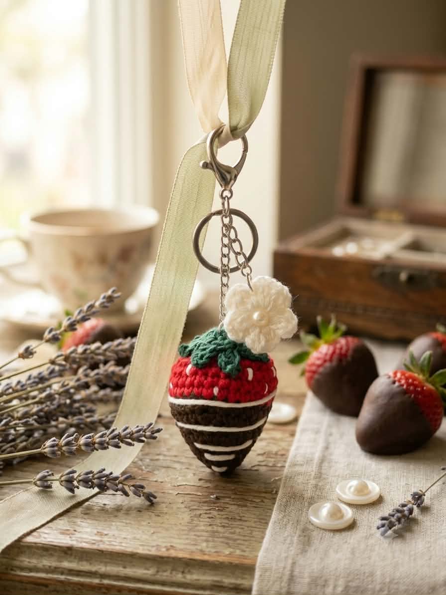 Strawberry Keychain
