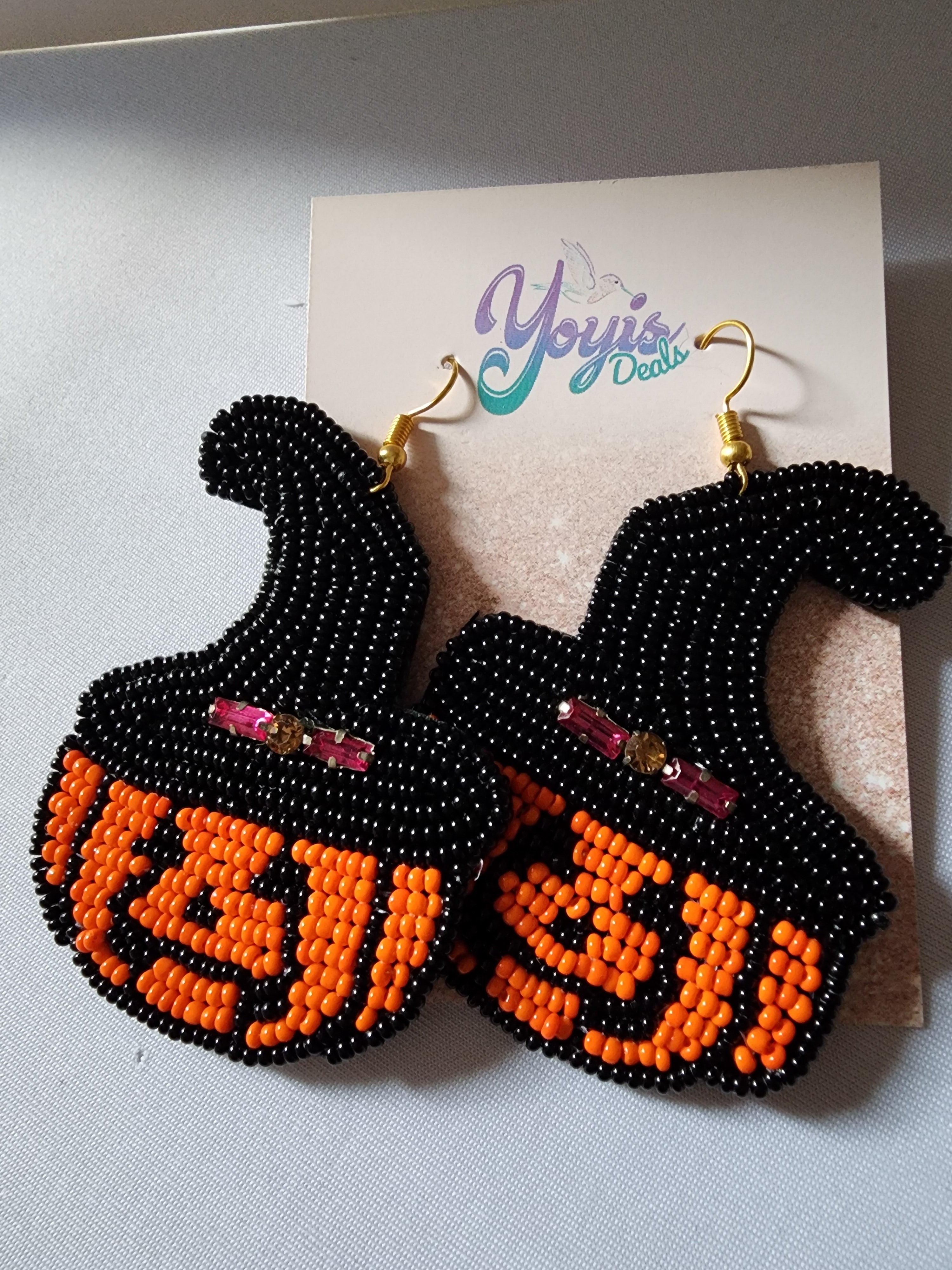 Witch Pumpkin Earrings