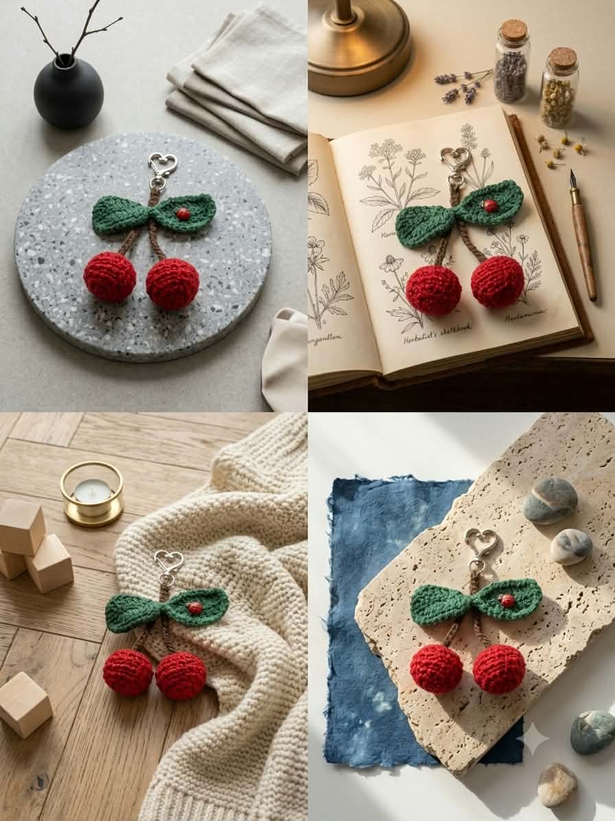 Cherry Keychain